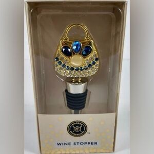 Modern Expressions Jeweled Purse Shaped Wine Stopper-NWT